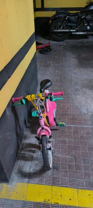 2 bicis niña Btwin 14 pulgadas rosa