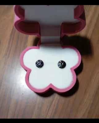 Pendientes plateados con Luna / earrings / Boucles