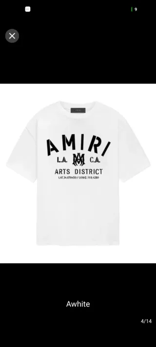 Camiseta Amiri Blanca L.A. Arts District