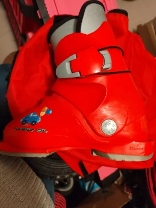 Stivali da sci rossi per bambini