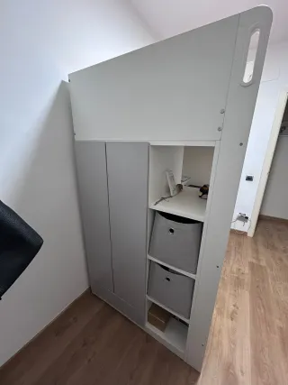 Litera juvenil blanca/gris Ikea