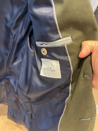 Americana Boston Verde. Talla 46
