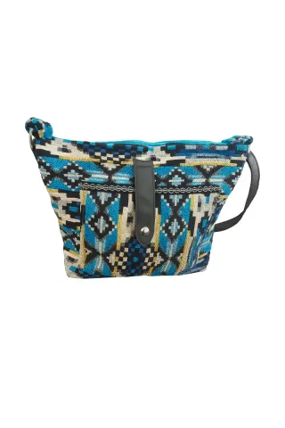 Bolso tejido artesanal multicolor