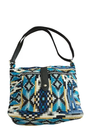Bolso tejido artesanal multicolor