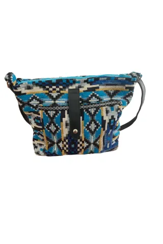 Bolso tejido artesanal multicolor