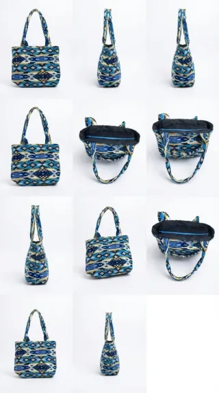 Bolso tejido artesanal multicolor