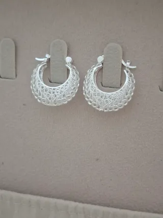 Pendientes Aro Calados Plata 925 (2.5 cm)
