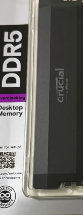 Crucial DDR5 16GB (1x16GB) 6000MHz CL36