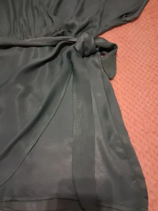 Vestido Zara T S Verde Botella