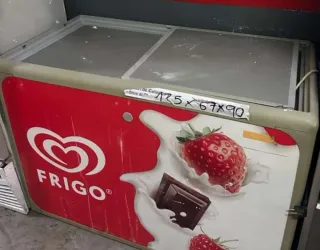 Congelador Frigo con tapa de cristal