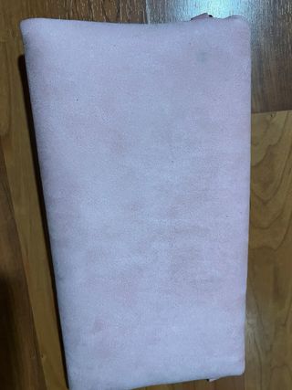 Bolso de ante rosa nude