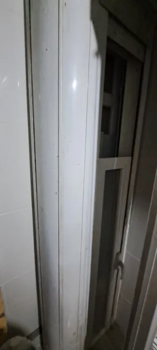 Cerramiento de terraza blanco climalit 350x213cm