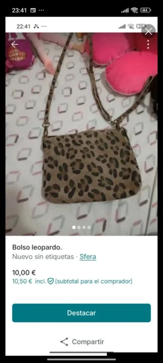 Bolso leopardo Sfera
