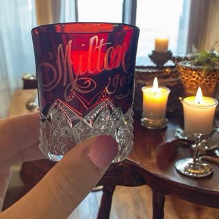 Bicchiere Ruby Flash America Antico Raro