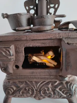 Antigua Cocina Hierro Fundido 1:6