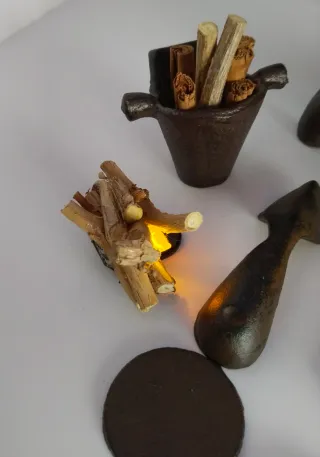 Antigua Cocina Hierro Fundido 1:6