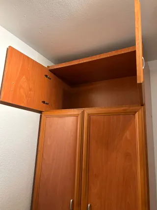 Armario ropero madera 2 puertas