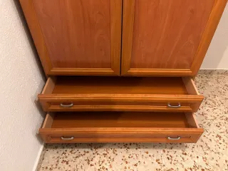 Armario ropero madera 2 puertas