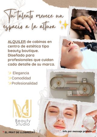ALQUILER DE CABINA ESTÉTICA  EL PRAT DE LLOBREGAT