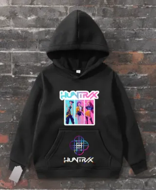 Sudadera Negra con Estampado HUNTRX