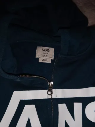 Sudadera Vans con capucha azul