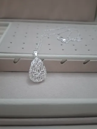 Colgante calado Plata 925 con Cadena 45cm