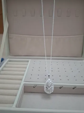 Colgante calado Plata 925 con Cadena 45cm