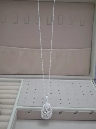 Colgante calado Plata 925 con Cadena 45cm