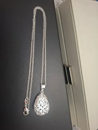 Colgante calado Plata 925 con Cadena 45cm
