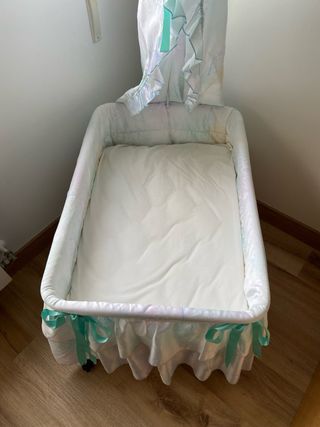 Minicuna con dosel+Topper Viscolastico