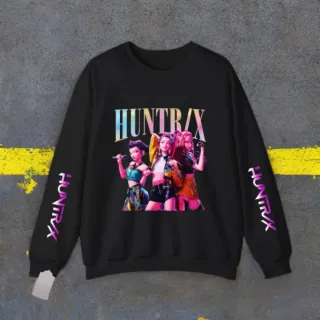 Sudadera Negra HUNTRX con Diseño