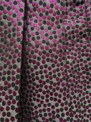 Minifalda plisada fucsia y negro