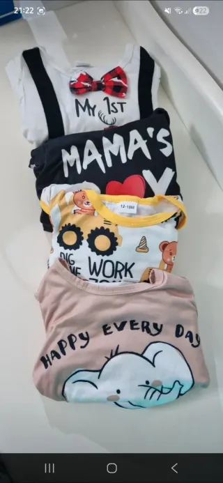 Set 4 body bimbo stampe assortite