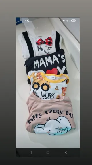 Set 4 body bimbo stampe assortite