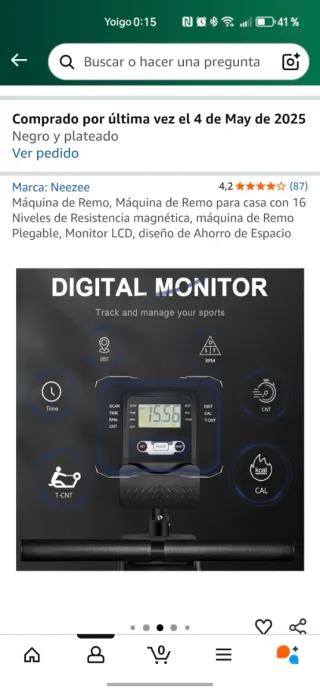 Macchina da Remo Neezee Pieghevole