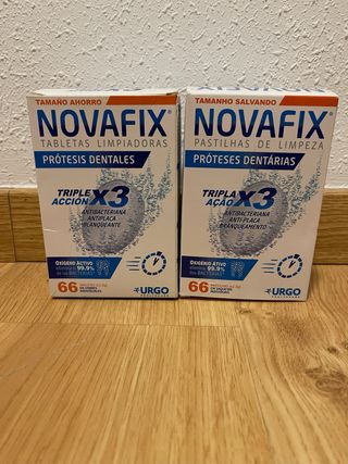 Novafix Limpiador Prótesis Dentales 2x66uds