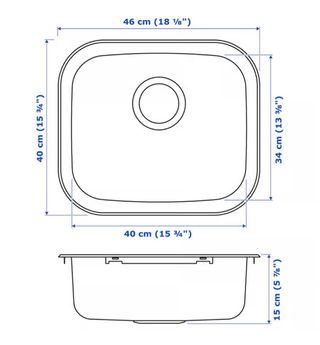 Fregadero cocina metal plateado