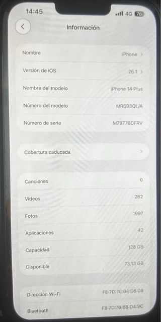 iPhone 14 Plus 128 GB