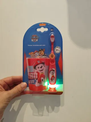Set Cepillo Dientes Paw Patrol con Vaso