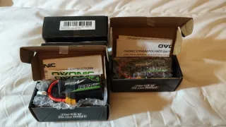 4 Baterías LiPo OVONIC FPV 1000mAh 100C *NUEVO*