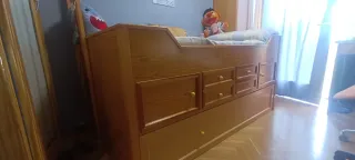 Dormitorio juvenil madera maciza pino