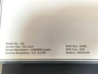 Tablet Facetel Q3 + funda + ratón BT