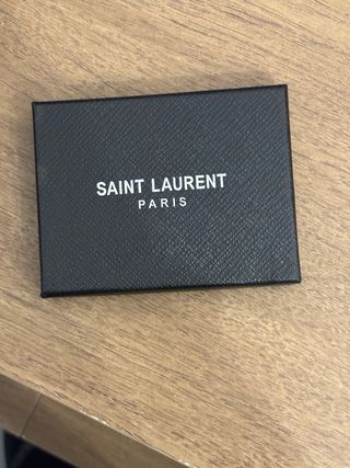 Portacarte Saint Laurent Nero Oro