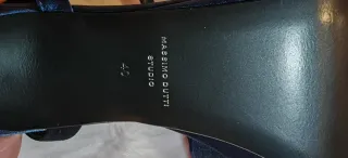 Sandalias Massimo Dutti Satén Azul Talla 40