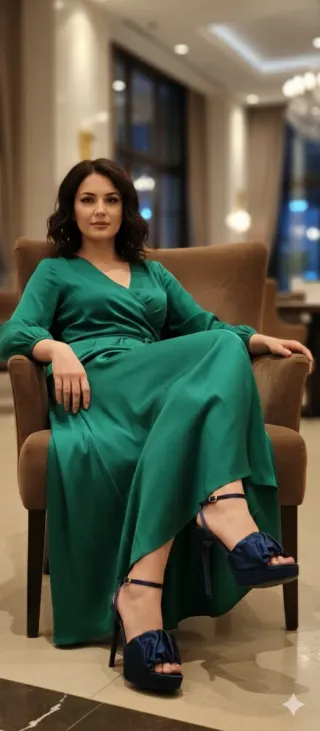 Sandalias Massimo Dutti Satén Azul Talla 40