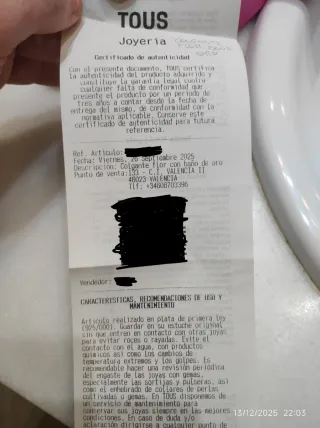 Colgante Flor Daisy Tous Oro