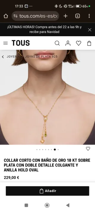 Collar y colgante Tous