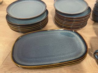 Vajilla Ikea Gladelig Azul