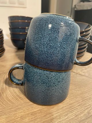 Vajilla Ikea Gladelig Azul