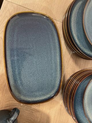 Vajilla Ikea Gladelig Azul